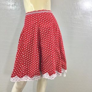 Miss Me Polka Dot Midi Circle Skirt